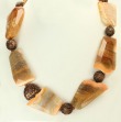Fire Agate & Copper Statement Necklace