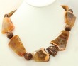 Fire Agate & Copper Statement Necklace