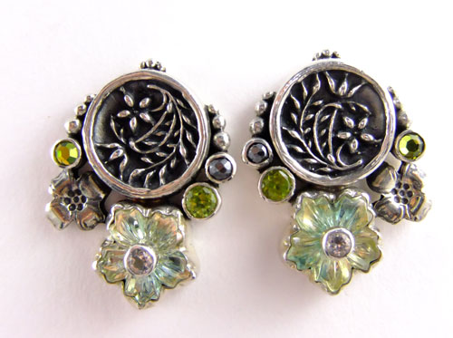 Mars & Valentine Flower Cluster Post Earrings