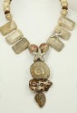 AMY KAHN RUSSELL Fossilized Coral & Ammonite Statement Collar