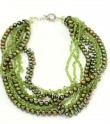 Peridot & Fresh Water Pearl Multistrand Necklace