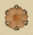 Frosted Peach Flower Ring