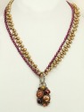 Gemstone Cluster Pendant Necklace