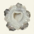 Natural Geode Clip Earrings