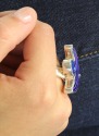 Charles Albert Hand-Made Austrian Glass Fish Ring