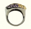 Amethyst, Drusy, & Gold Statement Ring