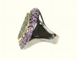Amethyst, Drusy, & Gold Statement Ring