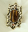 Golden Filigree Ring--MATCHING BRACELET