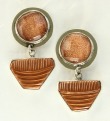 Goldstone Post Dangles--CAN BE CONVERTED TO CLIP