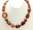 Goldstone & Carnelian Necklace