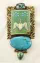 Amy Kahn Russell Hand Painted Pelican Pin-Pendant