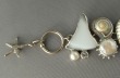 Mars & Valentine Elegant Gray Sea Glass Bracelet