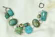 Turquoise & Enameled Agate Bracelet