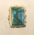 Green Chrysocolla Ring in Gold Vermeil--ORIGINALLY $198.00