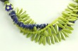 Lapis & Green Coral Statement Necklace