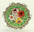 Mars & Valentine Large Antique Micro-Mosaic Statement Ring