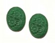 Dark Green Quartz Clip Earrings--CAN BE CONVERTED TO POST
