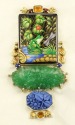 Russian Hand Painting Grenouille with Dragonfly