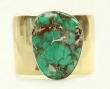 Hammered Cuff with Imperial Jasper