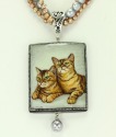 Best Friends Pendant Necklace with Pearls