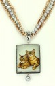 Best Friends Pendant Necklace with Pearls