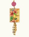 Hummingbird on Hibiscus Pendant Necklace