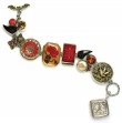 MARS & VALENTINE Desert Rose Bracelet with Cinnabar & Pearls