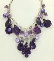 Asian Inspired Amethyst and Jade Necklace