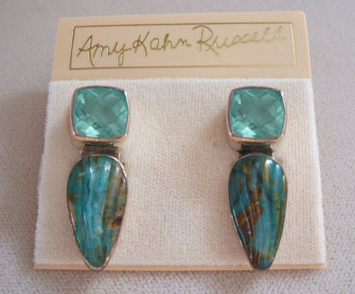Amy Kahn Russell  Peruvian Opal Post Earrings