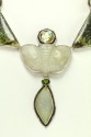 Echo of the Dreamer Jade Butterfly Statement Necklace