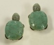 Jade Turtle Clip Earrings--CAN BE CONVERTED TO POST