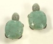 Jade Turtle Clip Earrings--MATCHING BRACELET