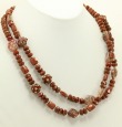 Sunstone & Jasper Long Necklace
