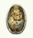 Large Japanese Kashira Ring--COORDINATING PIN-PENDANT & NECKLACE