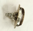 Large Sea Life Kashira Ring With 24K Gold--FROM THE HANDLE OF A JAPANESE SWORD
