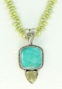 Amazonite & Lemon Topaz Necklace