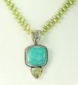Amazonite & Lemon Topaz Necklace