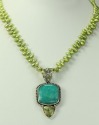 Amazonite & Lemon Topaz Necklace