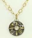 Mars & Valentine Nautical Life Preserver Cluster Necklace