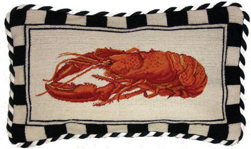 Needlepoint Lobster Pillow