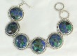 Echo of the Dreamer Azurite Malachite Clip Earrings