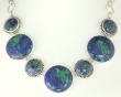 Echo of the Dreamer Azurite Malachite Clip Earrings
