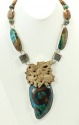 Mammoth Ivory & Chrysocolla Statement Necklace