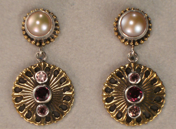 Mandala Post Earrings