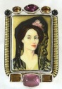 Lady in Mantilla Pin-Pendant