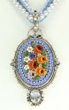 Mars & Valentine Very Large Antique Micro-Mosaic Pendant Necklace