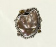 Mocha Free Form Pearl Ring