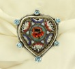 Antique Micro-Mosaic Heart Ring