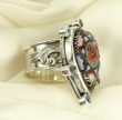 Antique Micro-Mosaic Heart Ring