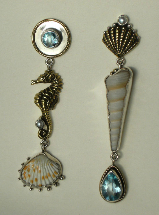 Mars & Valentine Seashore Post Earrings